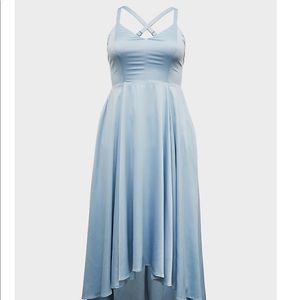 Light Blue high low Gown